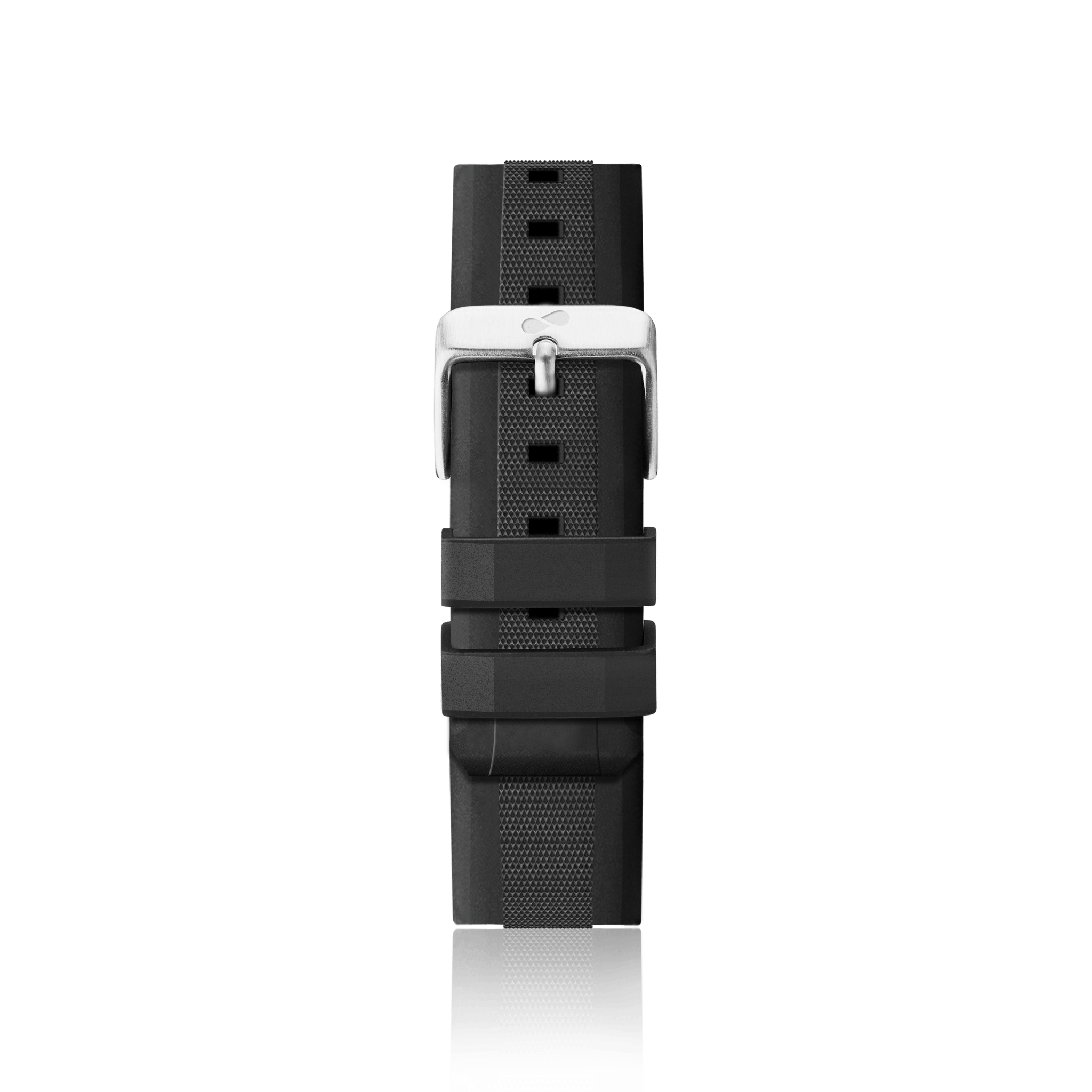 Black silicone strap