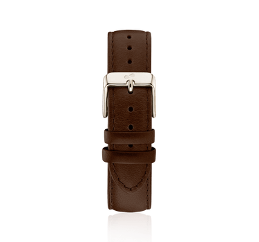 Dark Brown leather strap - Gold Strap | Oliver Green