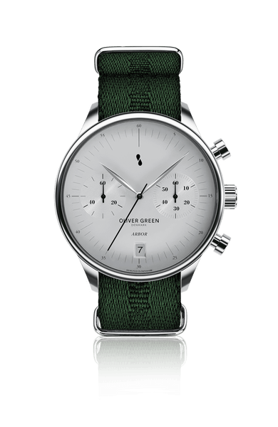 オルトリーブ ARBOR_41MM_WHITE_GREEN_textile