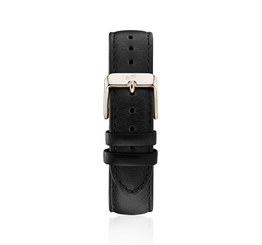 Black leather strap - Gold Strap | Oliver Green