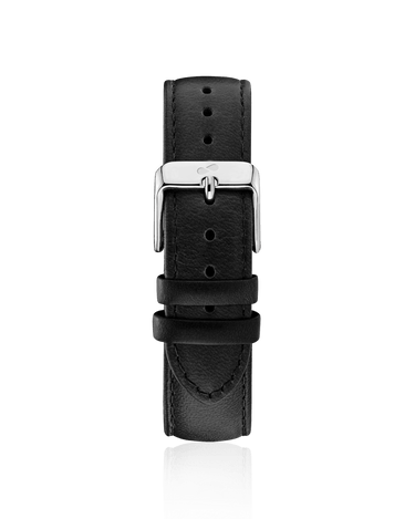 Black leather strap - Steel Strap | Oliver Green