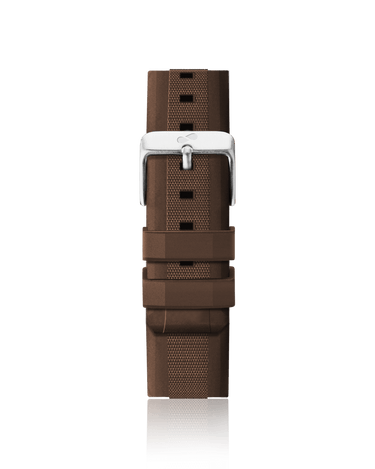 Brown silicone strap Strap | Oliver Green