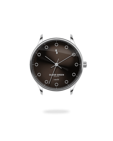 Caeli - Steel case 39mm - Brown dial Case | Oliver Green