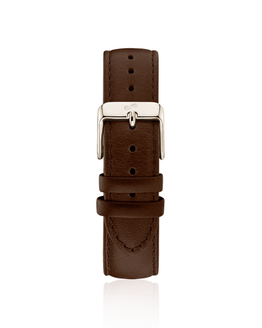 Dark Brown leather strap - Gold Strap | Oliver Green